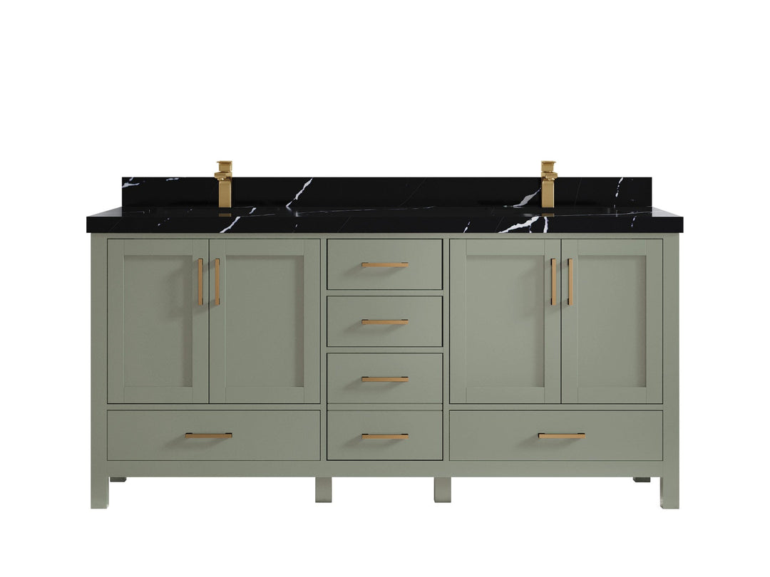 Malibu 72 in. W x 22 in. D Double Sink Bathroom Vanity - Willow Bath and Vanity