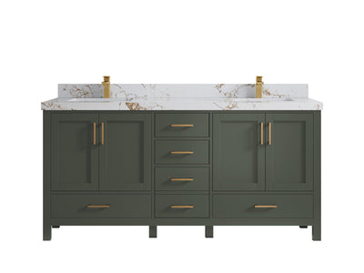 Malibu 72 in. W x 22 in. D Double Sink Bathroom Vanity - Willow Bath and Vanity