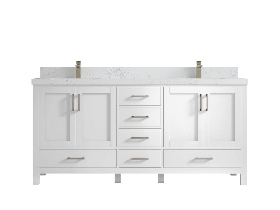 Malibu 72 in. W x 22 in. D Double Sink Bathroom Vanity - Willow Bath and Vanity