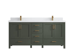 Malibu 72 in. W x 22 in. D Double Sink Bathroom Vanity - photo 44