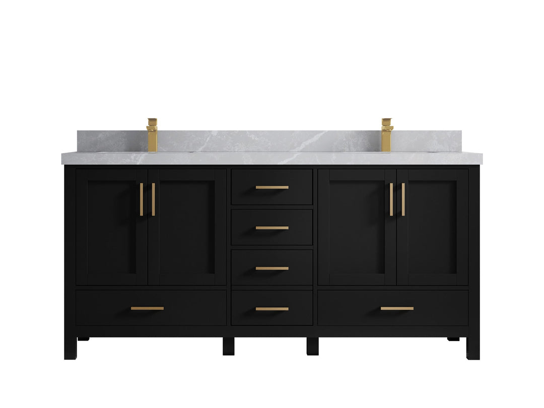 Malibu 72 in. W x 22 in. D Double Sink Bathroom Vanity - Willow Bath and Vanity
