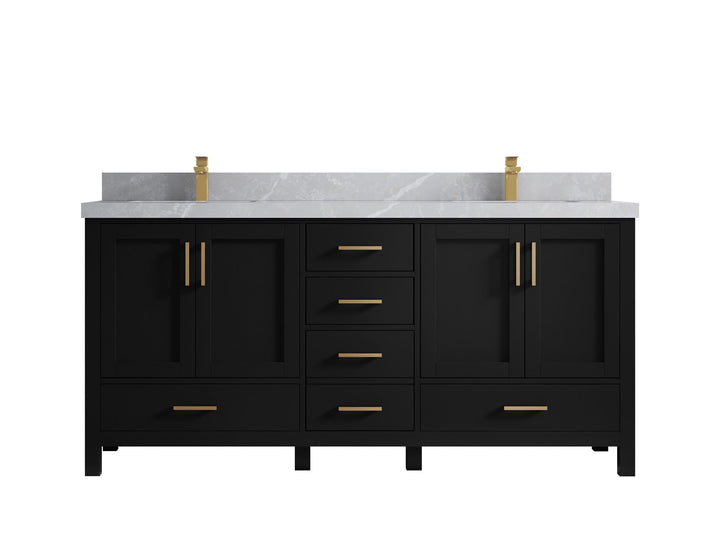 Malibu 72 in. W x 22 in. D Double Sink Bathroom Vanity - photo 32