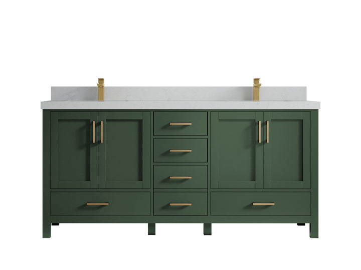 Malibu 72 in. W x 22 in. D Double Sink Bathroom Vanity - photo 13