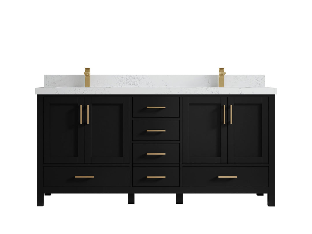 Malibu 72 in. W x 22 in. D Double Sink Bathroom Vanity - Willow Bath and Vanity