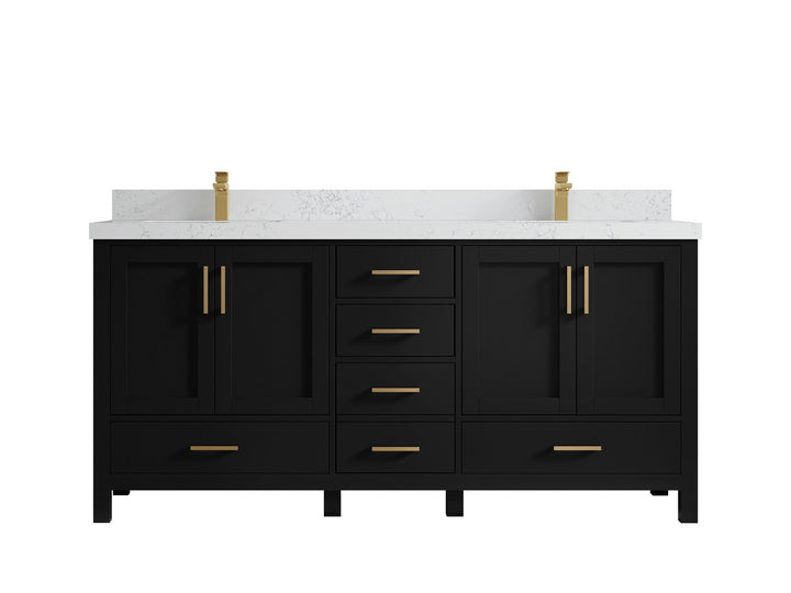 Malibu 72 in. W x 22 in. D Double Sink Bathroom Vanity - photo 30