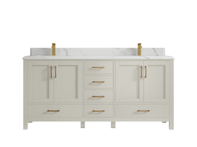 Malibu 72 in. W x 22 in. D Double Sink Bathroom Vanity - Willow Bath and Vanity
