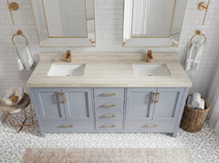 Malibu 72 in. W x 22 in. D Double Sink Bathroom Vanity - photo 24
