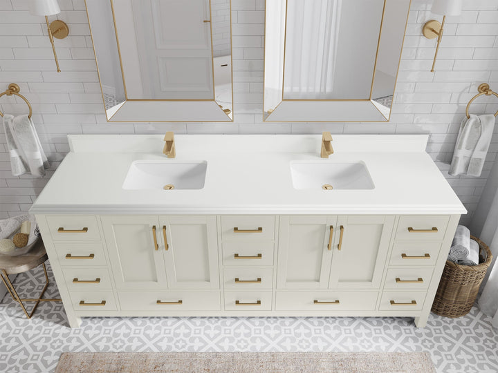 Malibu 84 in. W x 22 in. D Double Sink Bathroom Vanity - photo 28