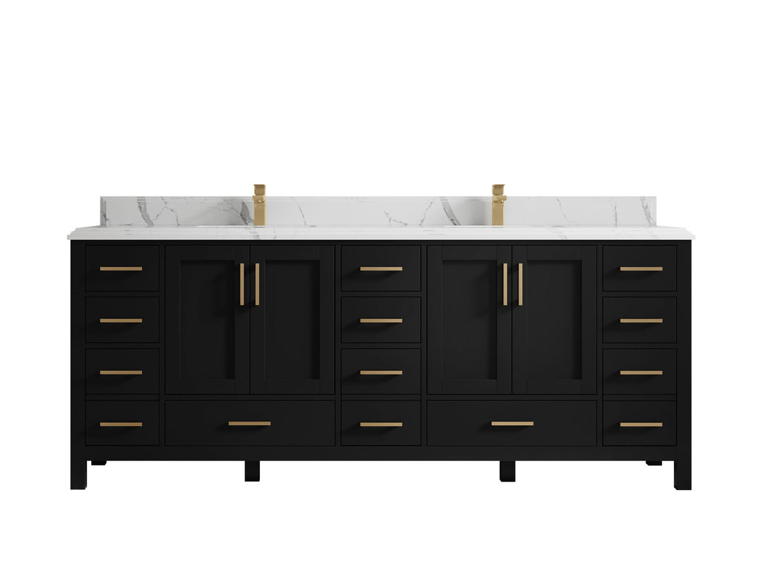 Malibu 84 in. W x 22 in. D Double Sink Bathroom Vanity - Willow Bath and Vanity