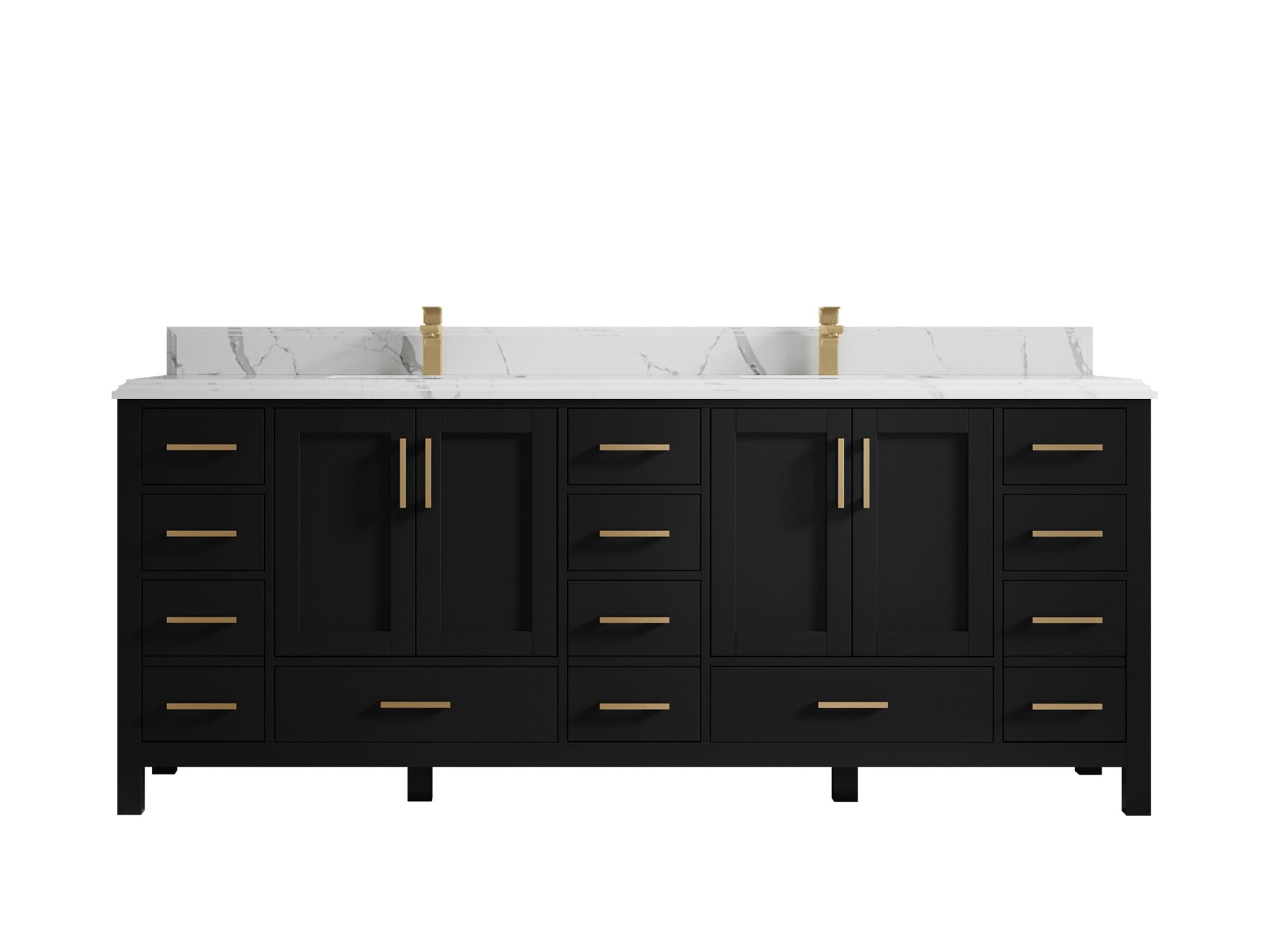 Malibu 84 in. W x 22 in. D Double Sink Bathroom Vanity - Willow Bath and Vanity
