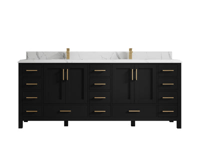 Malibu 84 in. W x 22 in. D Double Sink Bathroom Vanity - Willow Bath and Vanity