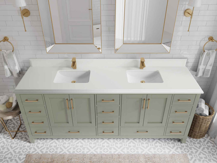 Malibu 84 in. W x 22 in. D Double Sink Bathroom Vanity - photo 28