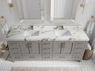 Malibu 84 in. W x 22 in. D Double Sink Bathroom Vanity - Willow Bath and Vanity