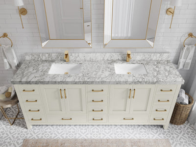 Malibu 84 in. W x 22 in. D Double Sink Bathroom Vanity - Willow Bath and Vanity