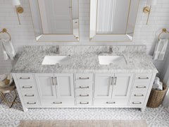 Malibu 84 in. W x 22 in. D Double Sink Bathroom Vanity - photo 22
