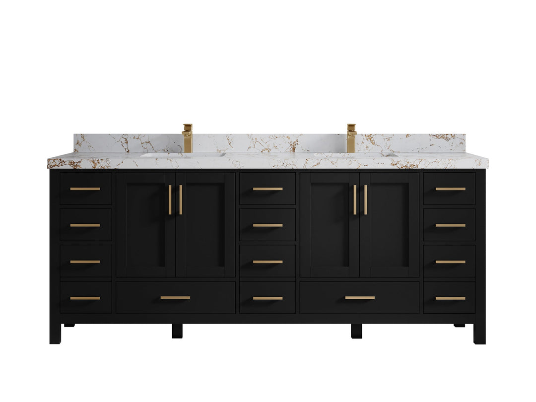 Malibu 84 in. W x 22 in. D Double Sink Bathroom Vanity - Willow Bath and Vanity