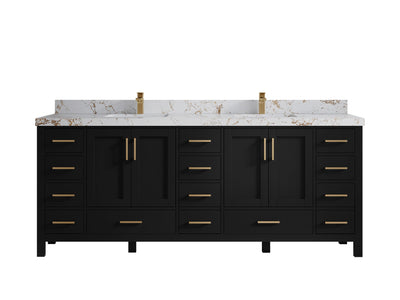 Malibu 84 in. W x 22 in. D Double Sink Bathroom Vanity - Willow Bath and Vanity