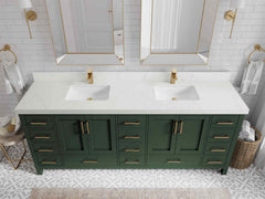 Malibu 84 in. W x 22 in. D Double Sink Bathroom Vanity - photo 30