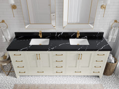 Malibu 84 in. W x 22 in. D Double Sink Bathroom Vanity - photo 8
