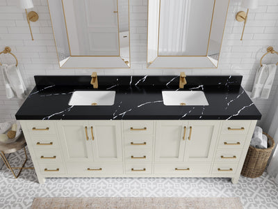 Malibu 84 in. W x 22 in. D Double Sink Bathroom Vanity - Willow Bath and Vanity