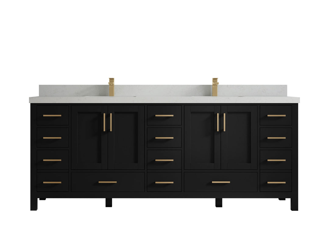 Malibu 84 in. W x 22 in. D Double Sink Bathroom Vanity - Willow Bath and Vanity