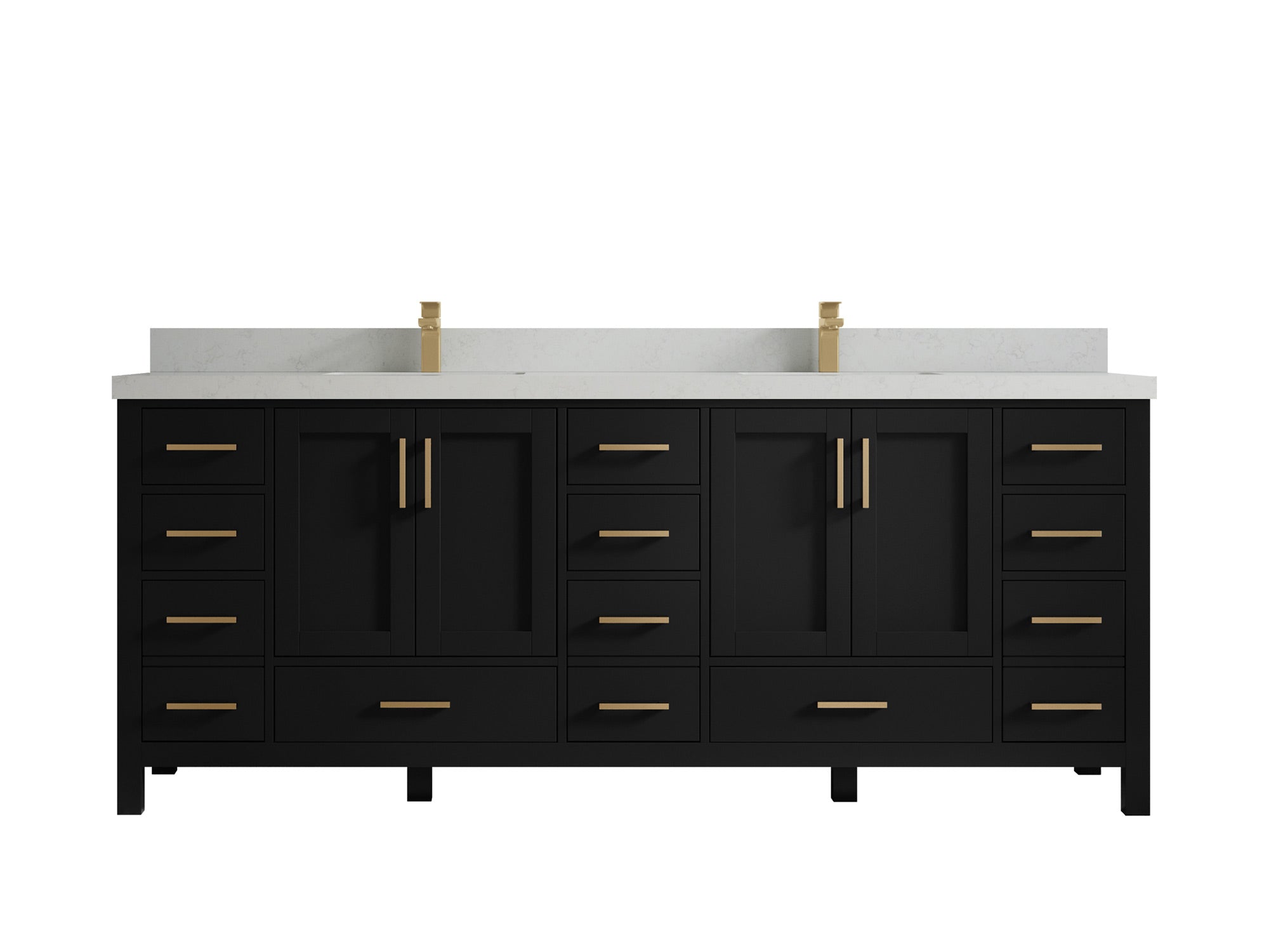 Malibu 84 in. W x 22 in. D Double Sink Bathroom Vanity - Willow Bath and Vanity