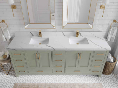 Malibu 84 in. W x 22 in. D Double Sink Bathroom Vanity - Willow Bath and Vanity