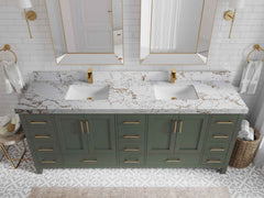 Malibu 84 in. W x 22 in. D Double Sink Bathroom Vanity - photo 38
