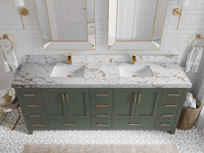 Malibu 84 in. W x 22 in. D Double Sink Bathroom Vanity - Willow Bath and Vanity