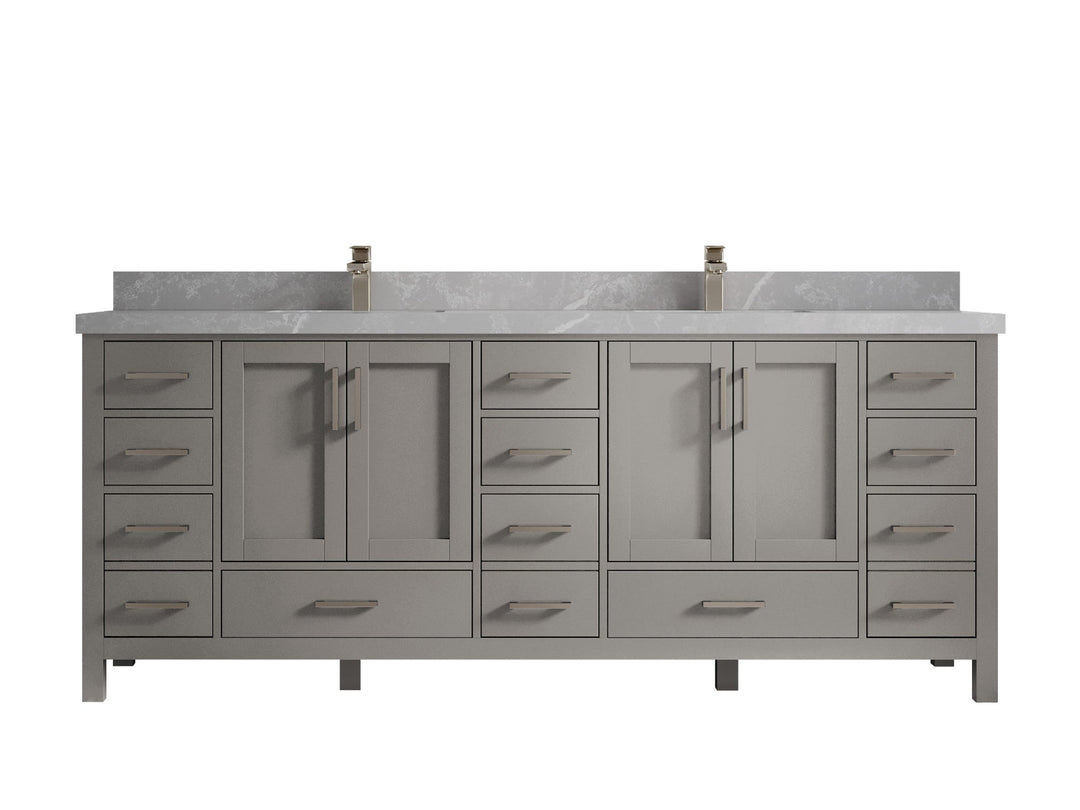 Malibu 84 in. W x 22 in. D Double Sink Bathroom Vanity - Willow Bath and Vanity