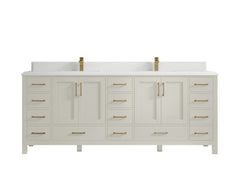 Malibu 84 in. W x 22 in. D Double Sink Bathroom Vanity - photo 27
