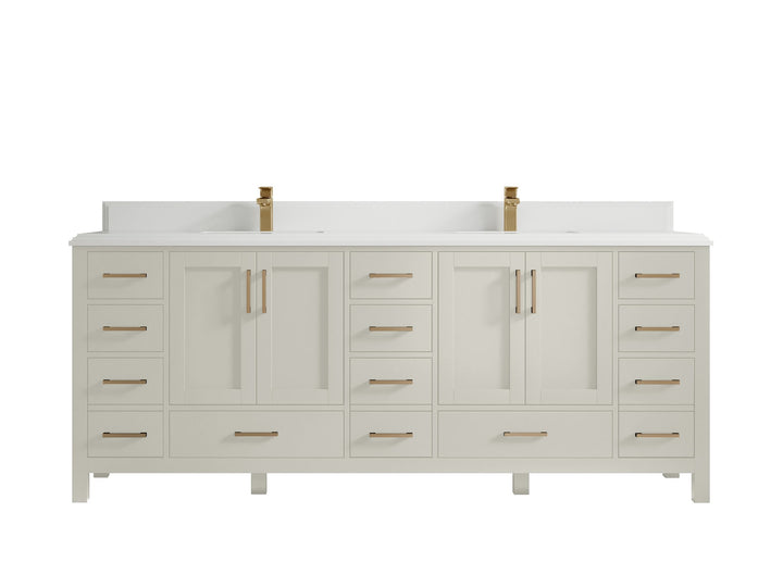 Malibu 84 in. W x 22 in. D Double Sink Bathroom Vanity - photo 27