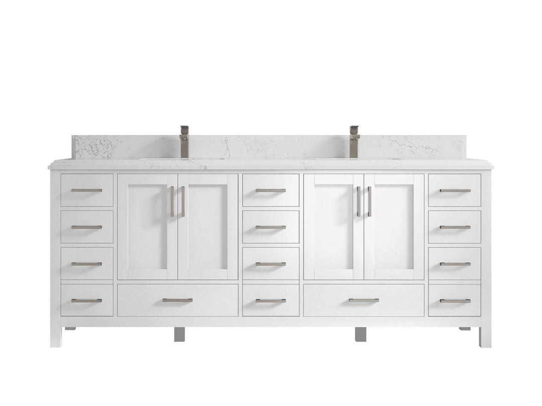 Malibu 84 in. W x 22 in. D Double Sink Bathroom Vanity - Willow Bath and Vanity