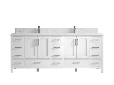Malibu 84 in. W x 22 in. D Double Sink Bathroom Vanity - Willow Bath and Vanity