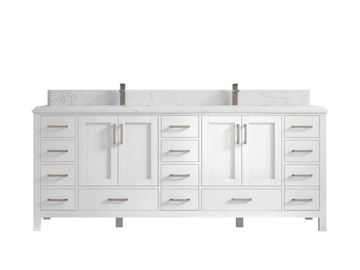 Malibu 84 in. W x 22 in. D Double Sink Bathroom Vanity - photo 27