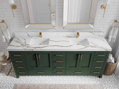 Malibu 84 in. W x 22 in. D Double Sink Bathroom Vanity - photo 14