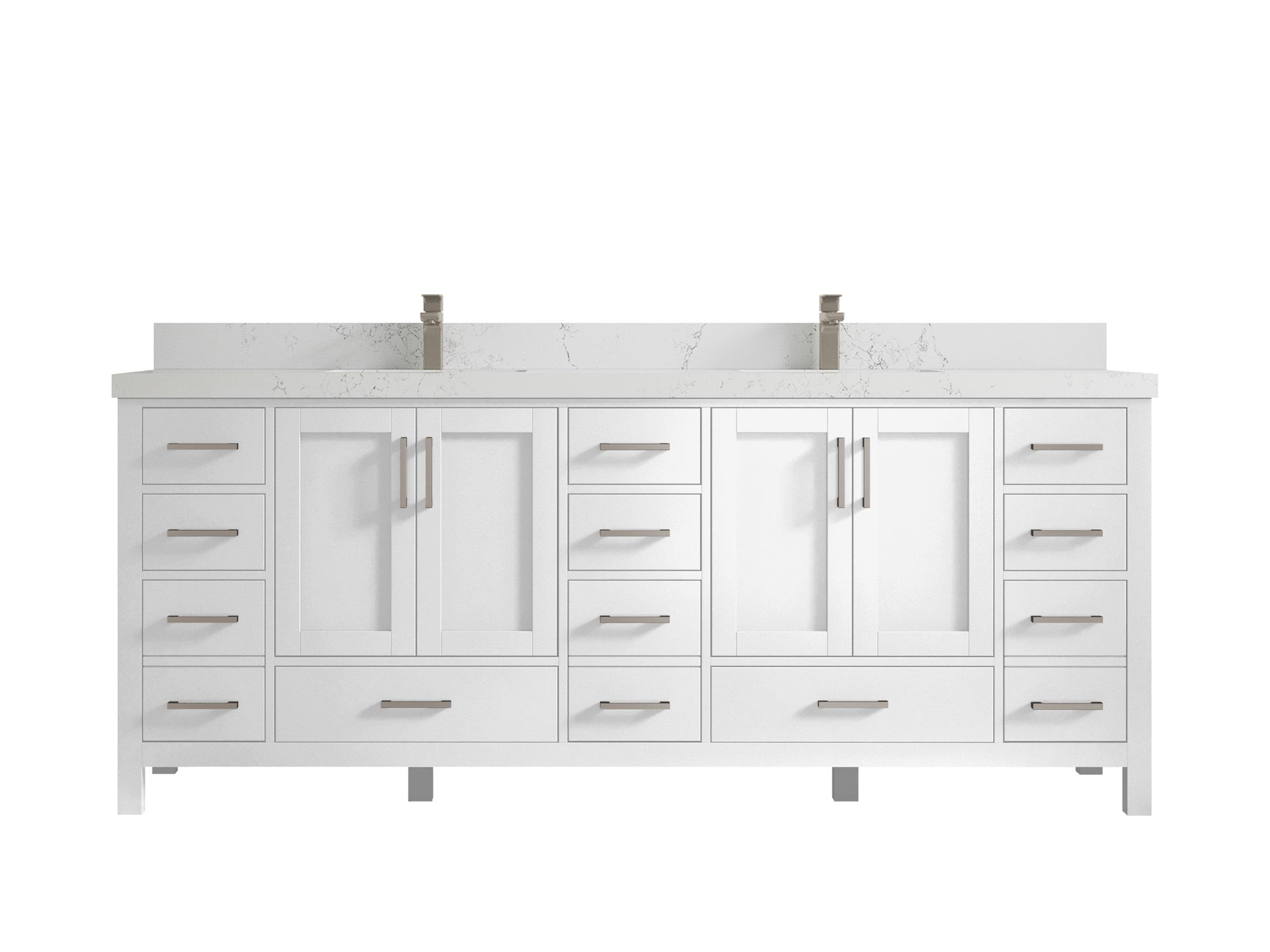 Malibu 84 in. W x 22 in. D Double Sink Bathroom Vanity - Willow Bath and Vanity