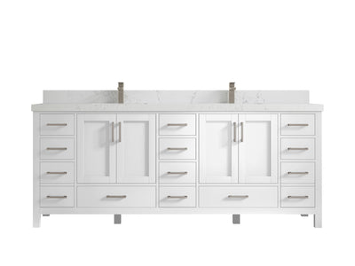 Malibu 84 in. W x 22 in. D Double Sink Bathroom Vanity - Willow Bath and Vanity