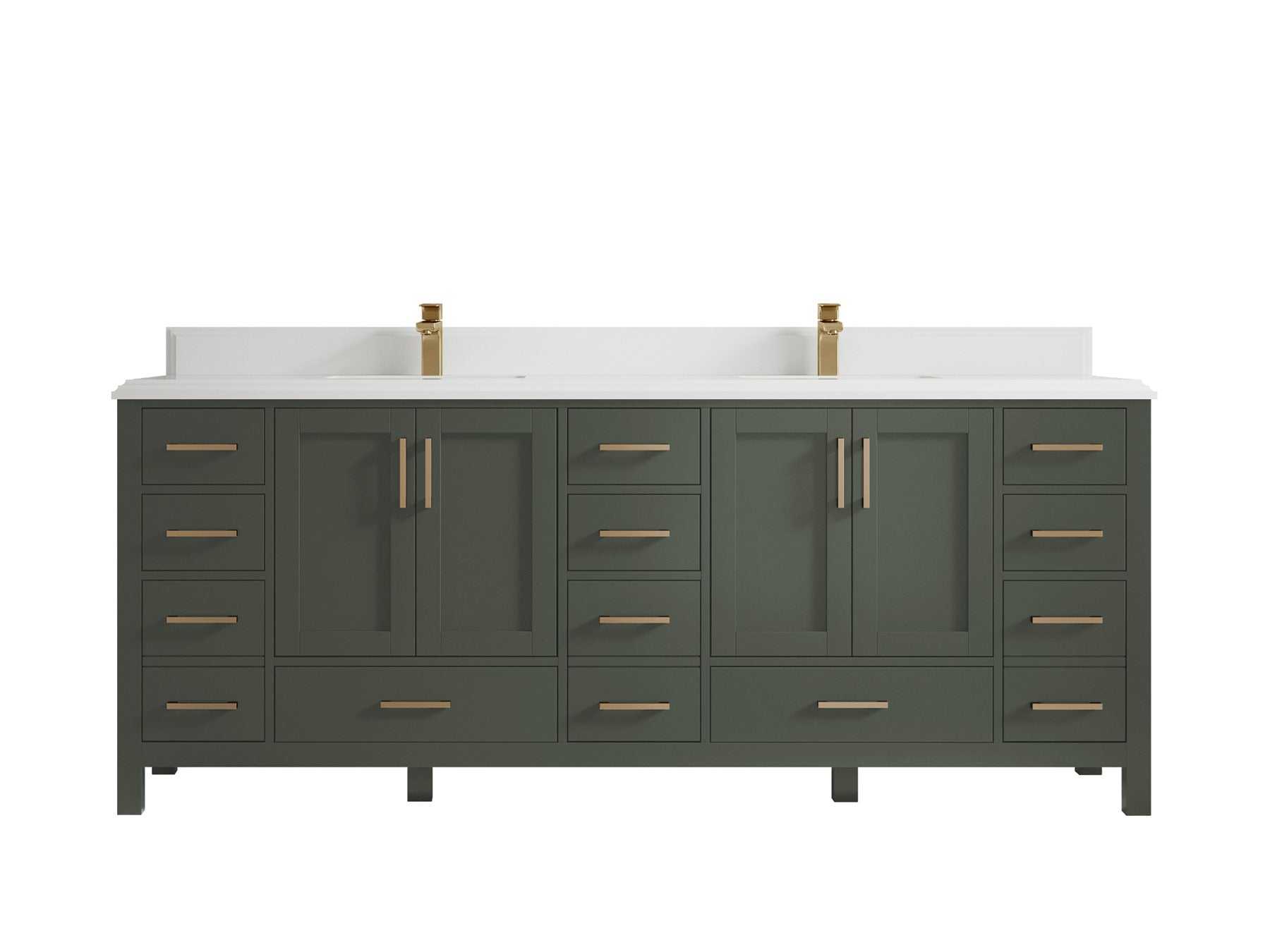 Malibu 84 in. W x 22 in. D Double Sink Bathroom Vanity - Willow Bath and Vanity