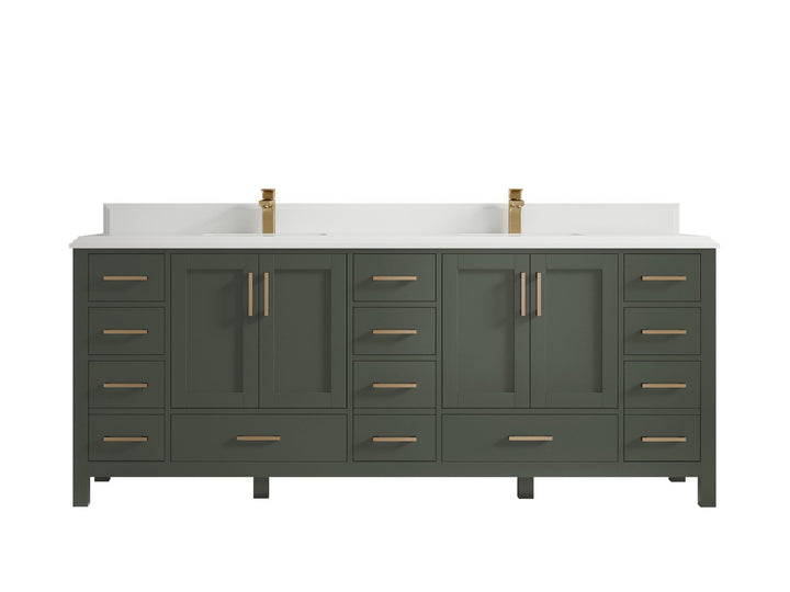 Malibu 84 in. W x 22 in. D Double Sink Bathroom Vanity - photo 29