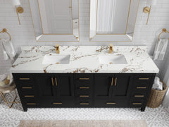 Malibu 84 in. W x 22 in. D Double Sink Bathroom Vanity - photo 36