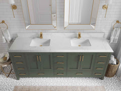 Malibu 84 in. W x 22 in. D Double Sink Bathroom Vanity - photo 26