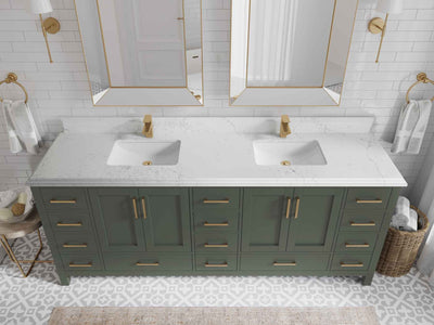 Malibu 84 in. W x 22 in. D Double Sink Bathroom Vanity - Willow Bath and Vanity