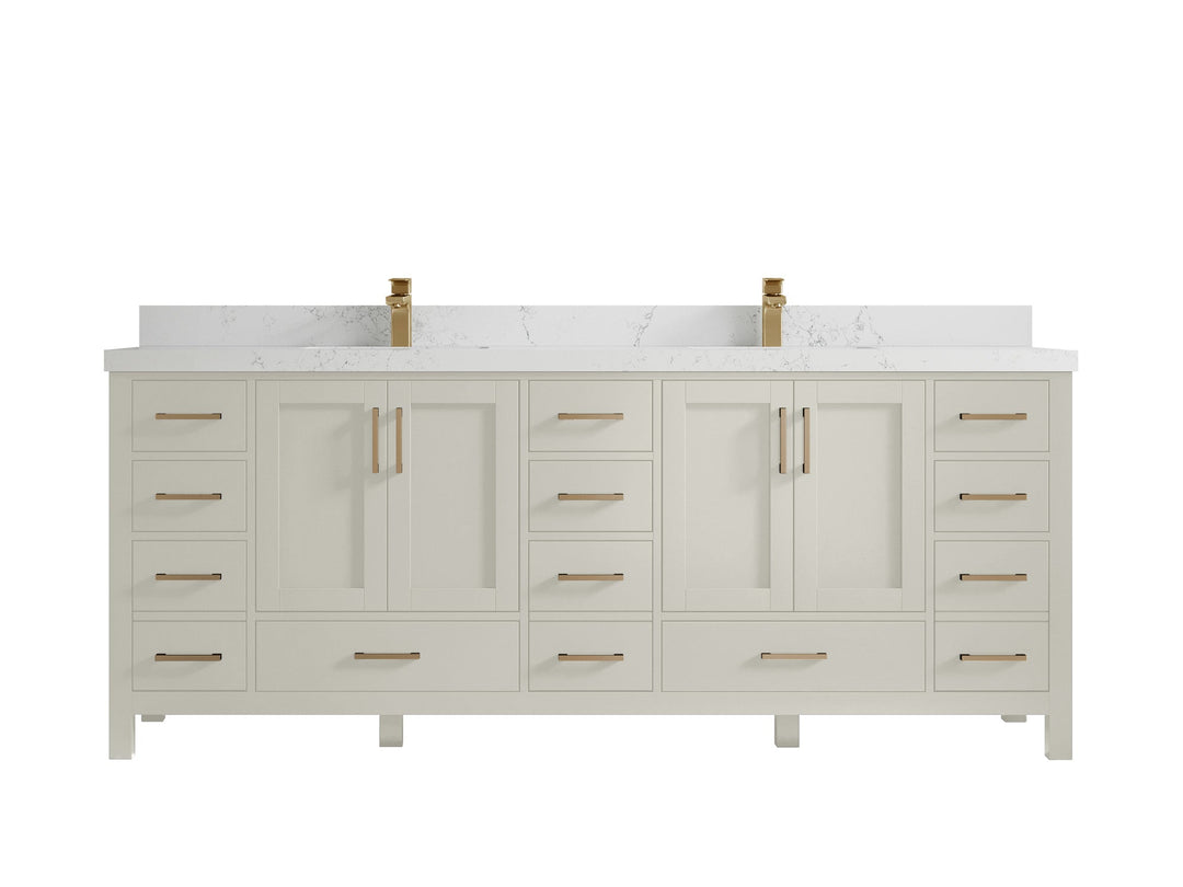 Malibu 84 in. W x 22 in. D Double Sink Bathroom Vanity - Willow Bath and Vanity