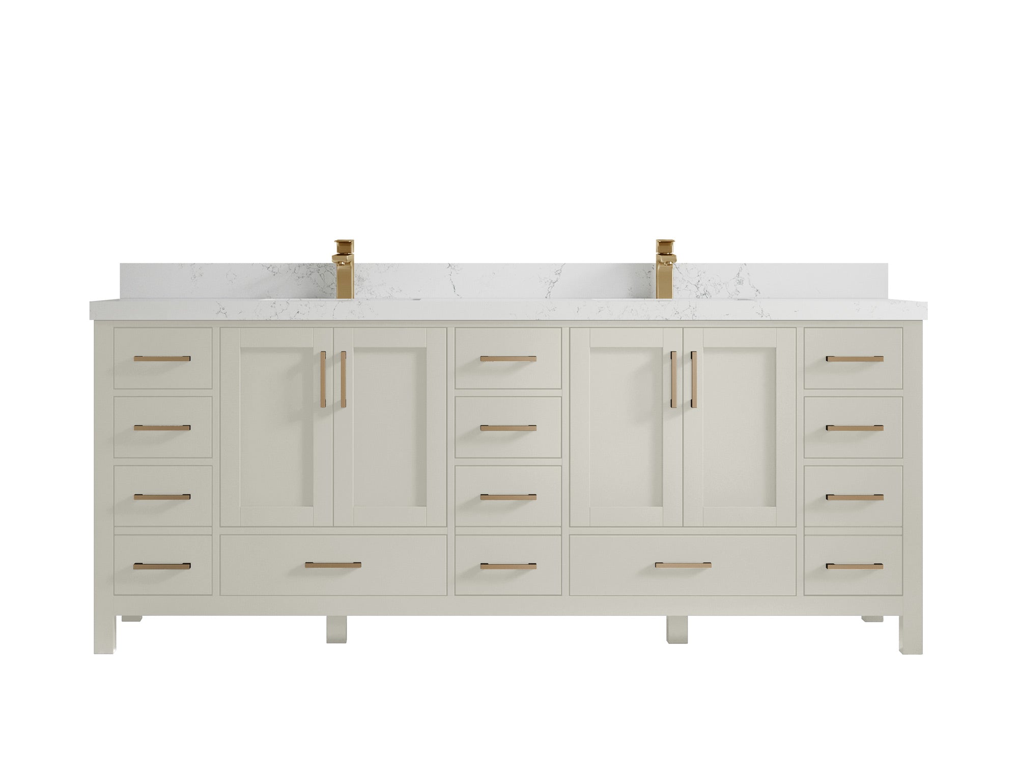 Malibu 84 in. W x 22 in. D Double Sink Bathroom Vanity - Willow Bath and Vanity