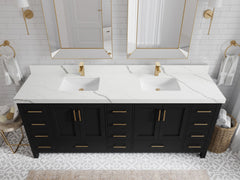 Malibu 84 in. W x 22 in. D Double Sink Bathroom Vanity - photo 18