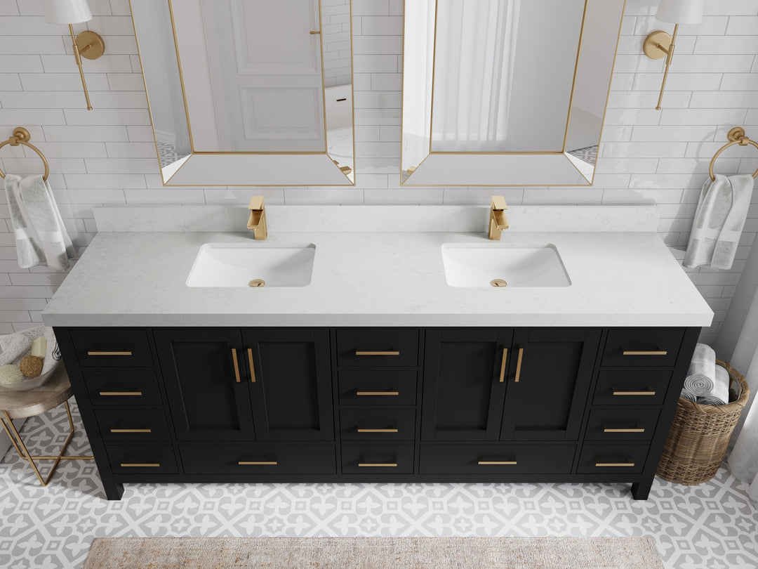 Malibu 84 in. W x 22 in. D Double Sink Bathroom Vanity - Willow Bath and Vanity