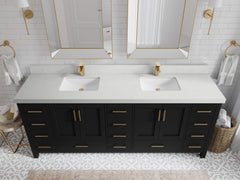 Malibu 84 in. W x 22 in. D Double Sink Bathroom Vanity - photo 14