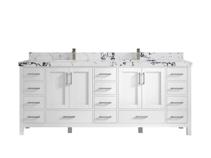 Malibu 84 in. W x 22 in. D Double Sink Bathroom Vanity - photo 41