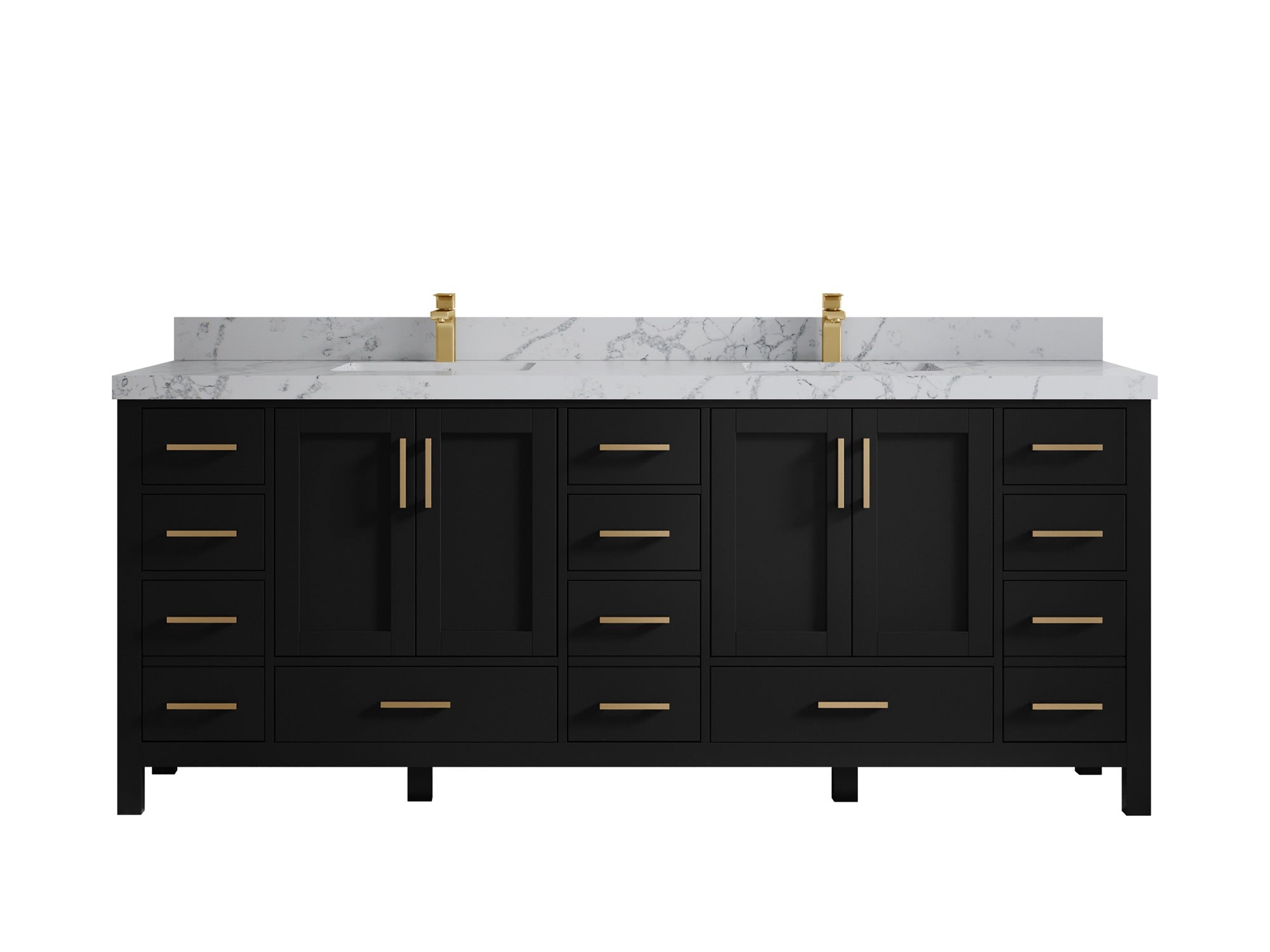 Malibu 84 in. W x 22 in. D Double Sink Bathroom Vanity - Willow Bath and Vanity